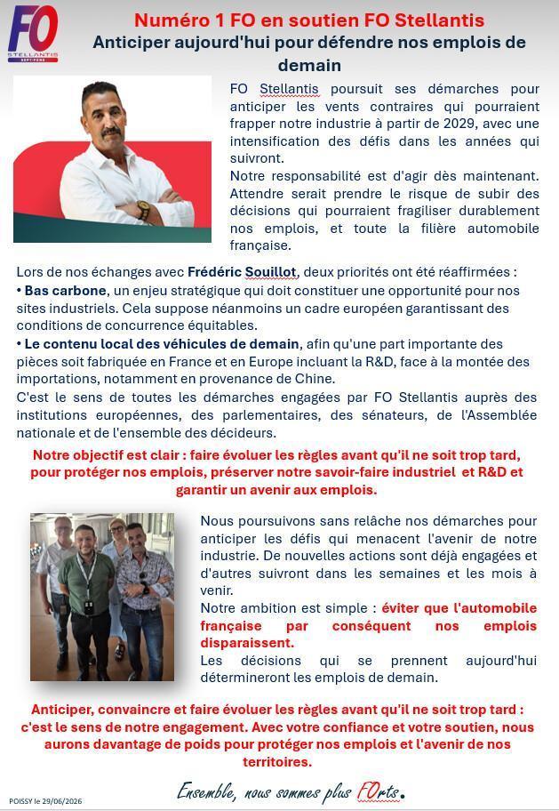 FREDERIC SOUILLOT EN SOUTIEN A FO STELLANTIS