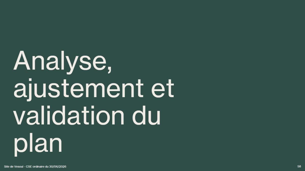 CSE de juin : Présentation plan transport