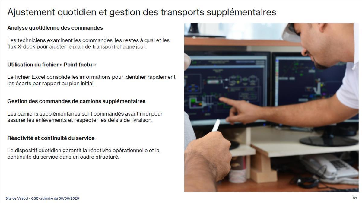 CSE de juin : Présentation plan transport
