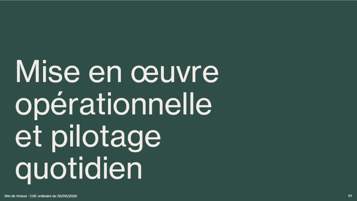 CSE de juin : Présentation plan transport