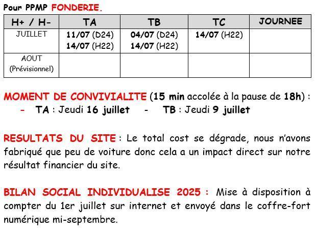 MU: CSE ORDINAIRE DU 30 JUIN 2026