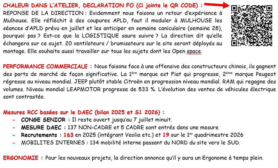 MU: CSE ORDINAIRE DU 30 JUIN 2026