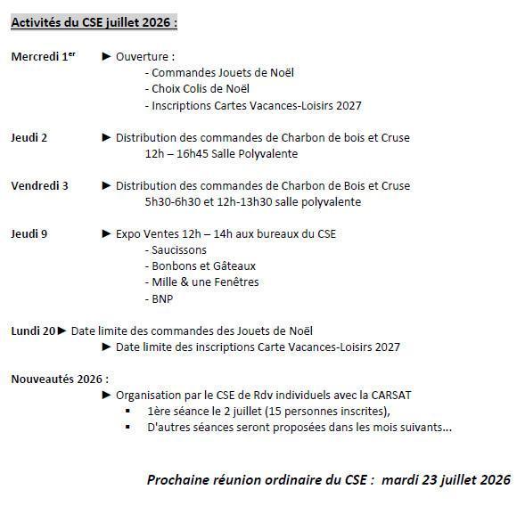 Compte-rendu CSE du 30/06/26