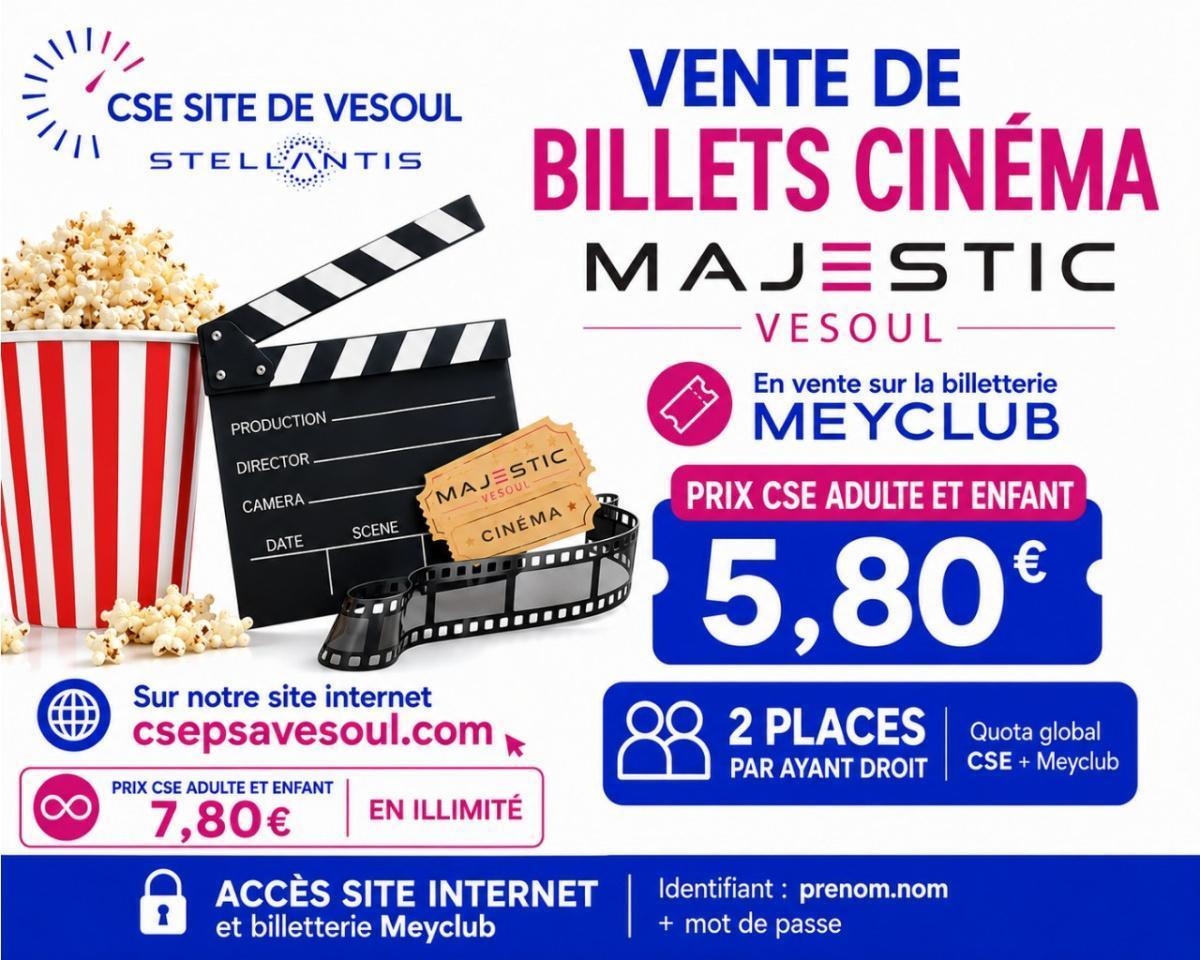 Cinéma Majestic Vesoul : Vente en ligne sur Meyclub Cinéma Majestic Vesoul : Vente en ligne sur Meyclub