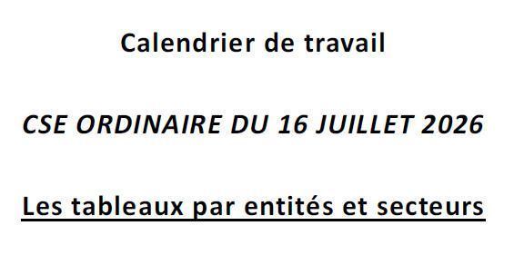 MU: CSE ORDINAIRE DU 16 JUILLET 2026