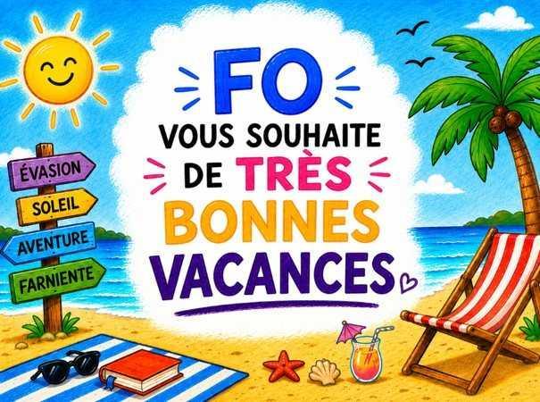 FO Vous souhaite de très belles vacances