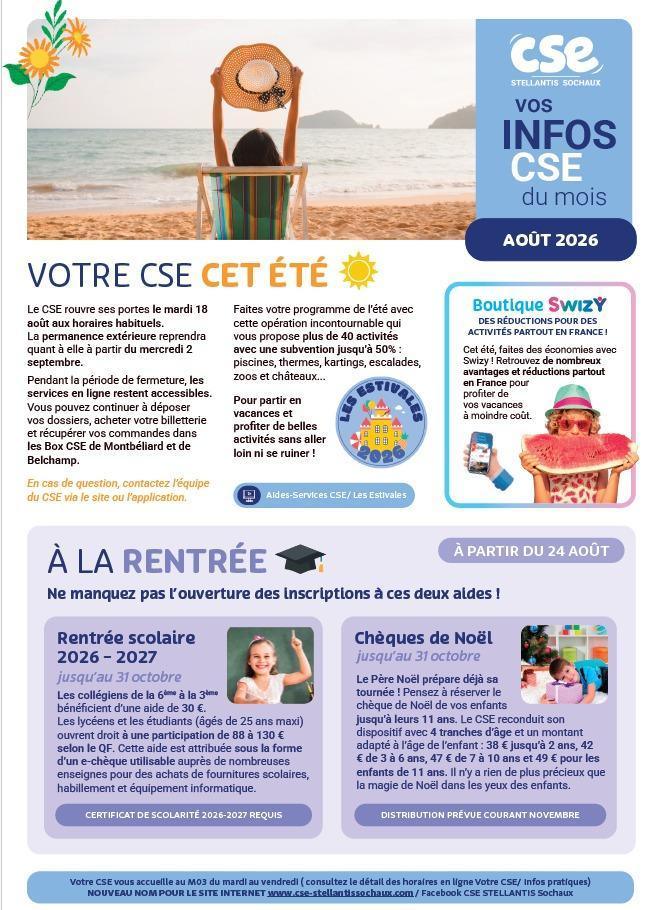 SX/BP: Les inFOs de votre CSE