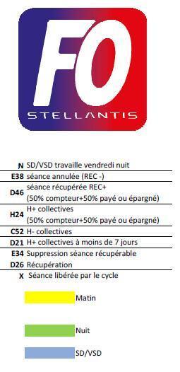 CALENDRIER DE TRAVAIL - CSE MENSUEL DE JUILLET