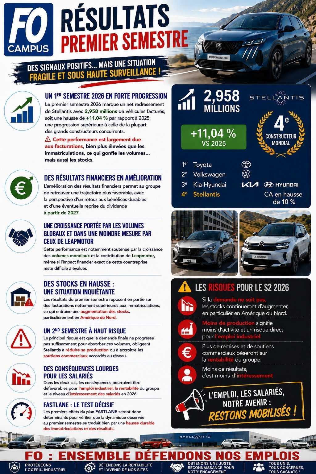 RESULTATS STELLANTIS PREMIER SEMESTRE 2026