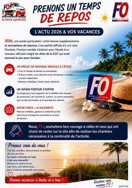 Tract FO du 30 juillet 2026