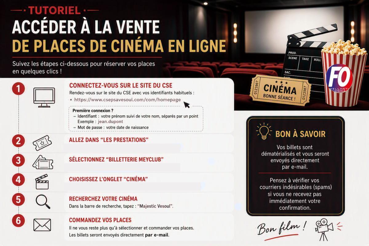 Billets de cinéma en ligne : Comment faire ?