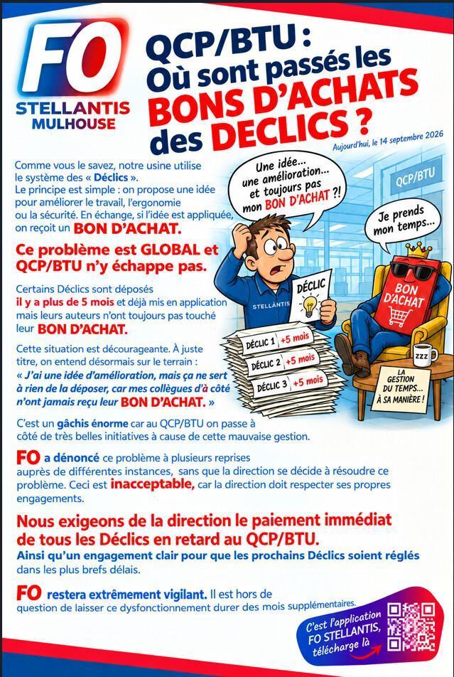MU: QCP/BTU: ou sont passes les BONS D'ACHATS des DECLICS? 