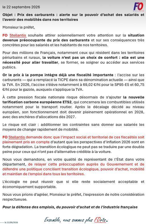 PRIX DES CARBURANTS, ATTENTION A LA CRISE SOCIALE !!! PRIX DES CARBURANTS, ATTENTION A LA CRISE SOCIALE !!!