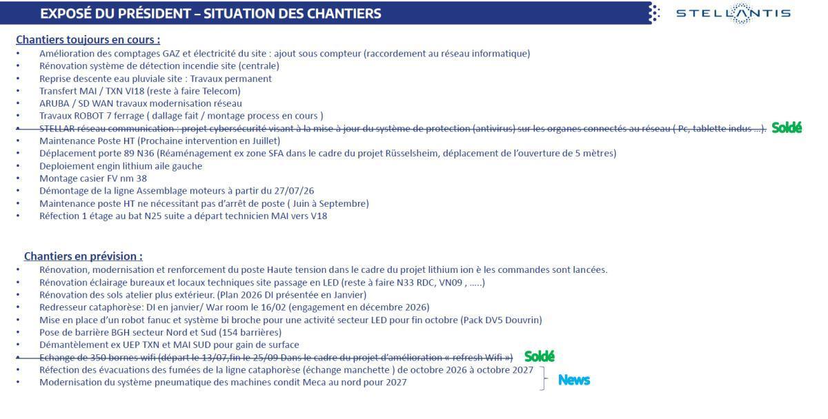 Quelques données et infos suite au CSE du 29 Septembre 2026