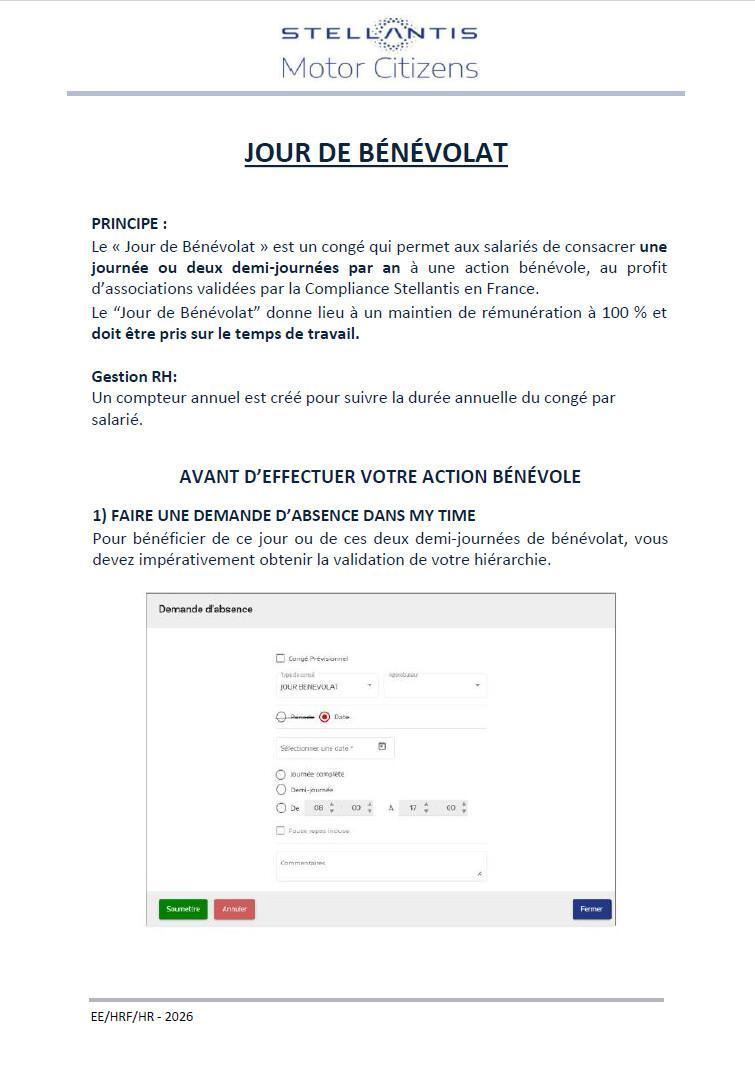 Jour de bénévolat, comment faire ? 