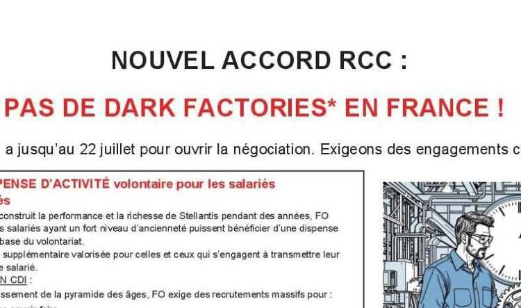 RAPPEL : Nouvel accord RCC le 22 juillet à 13H.