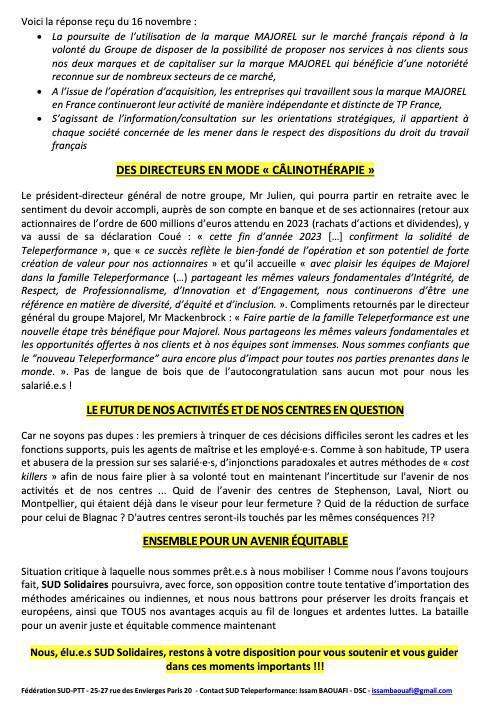 TP ACHÈTE MAJOREL TP ACHÈTE MAJOREL