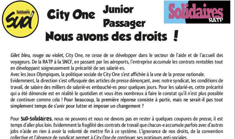 City One : nous avons des droits !