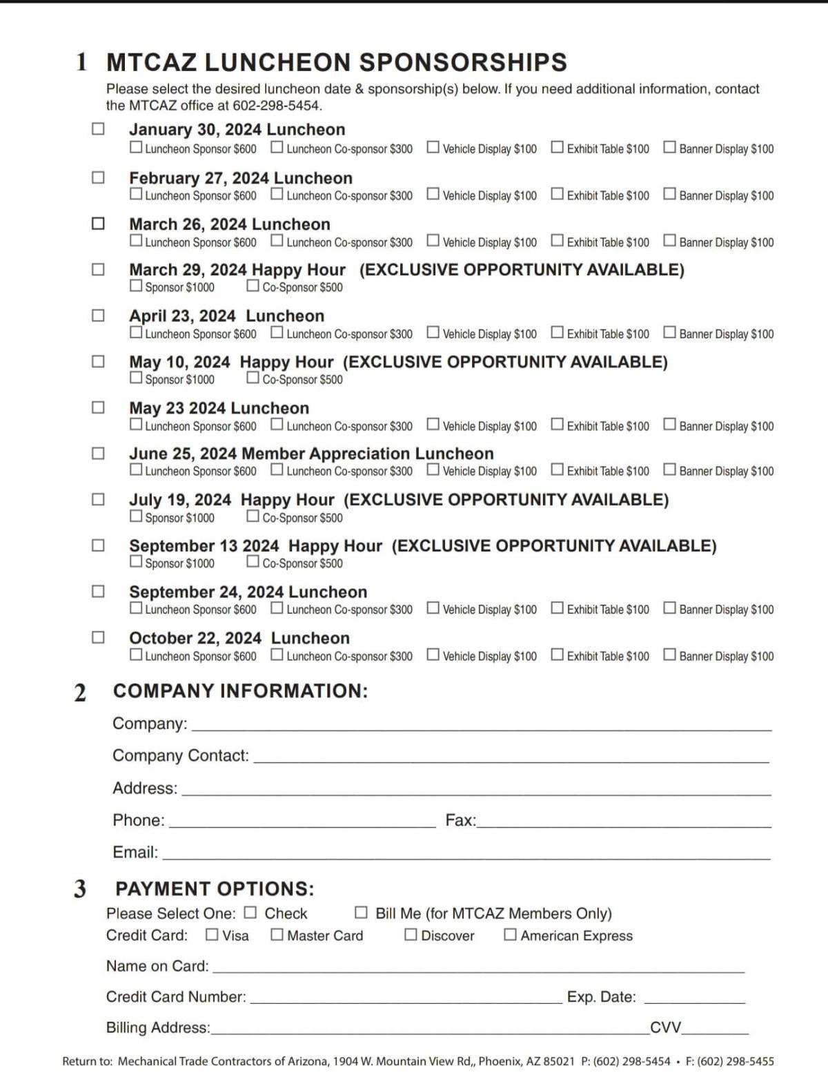 Sponsorship Brochure