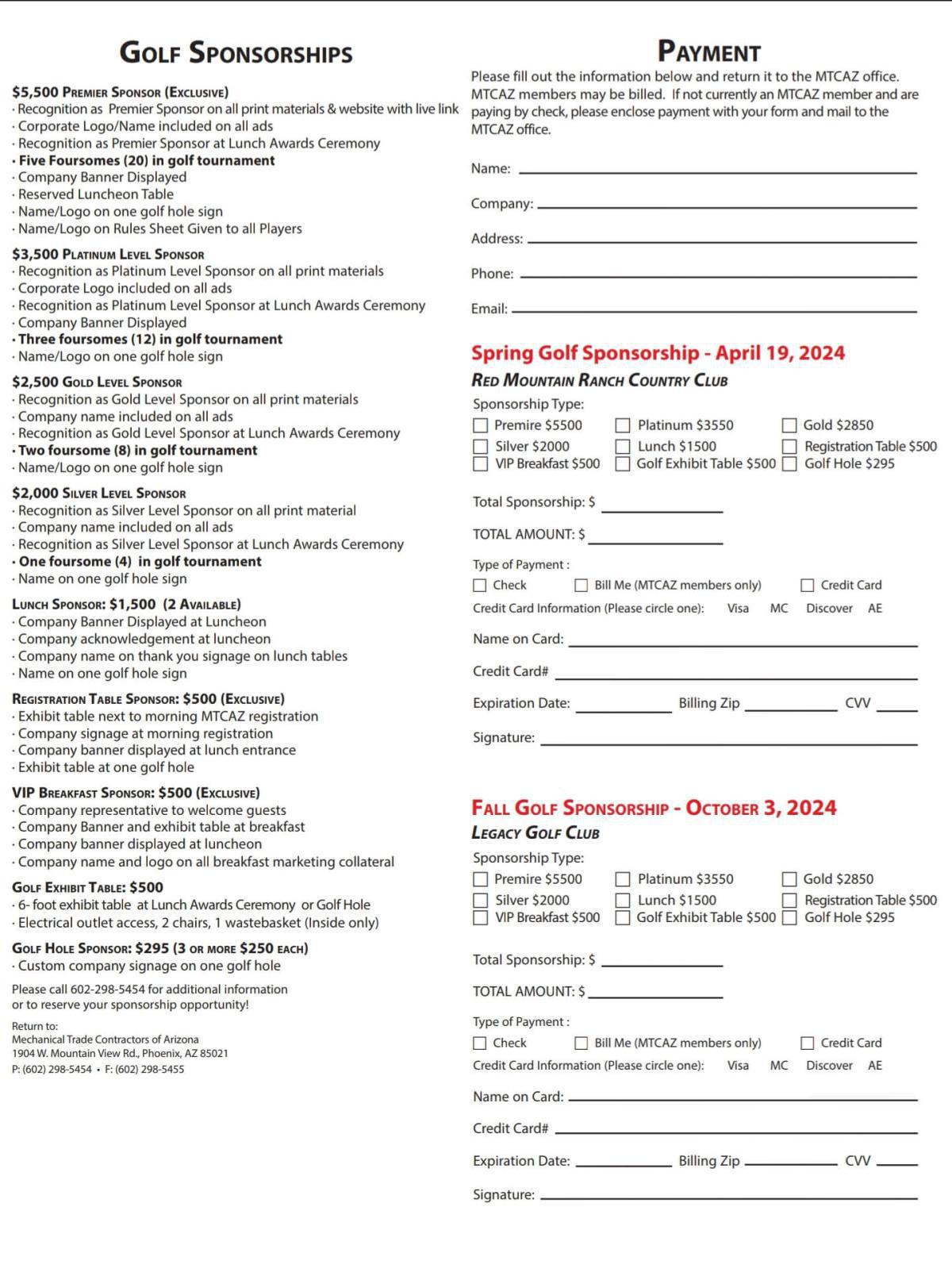 Sponsorship Brochure