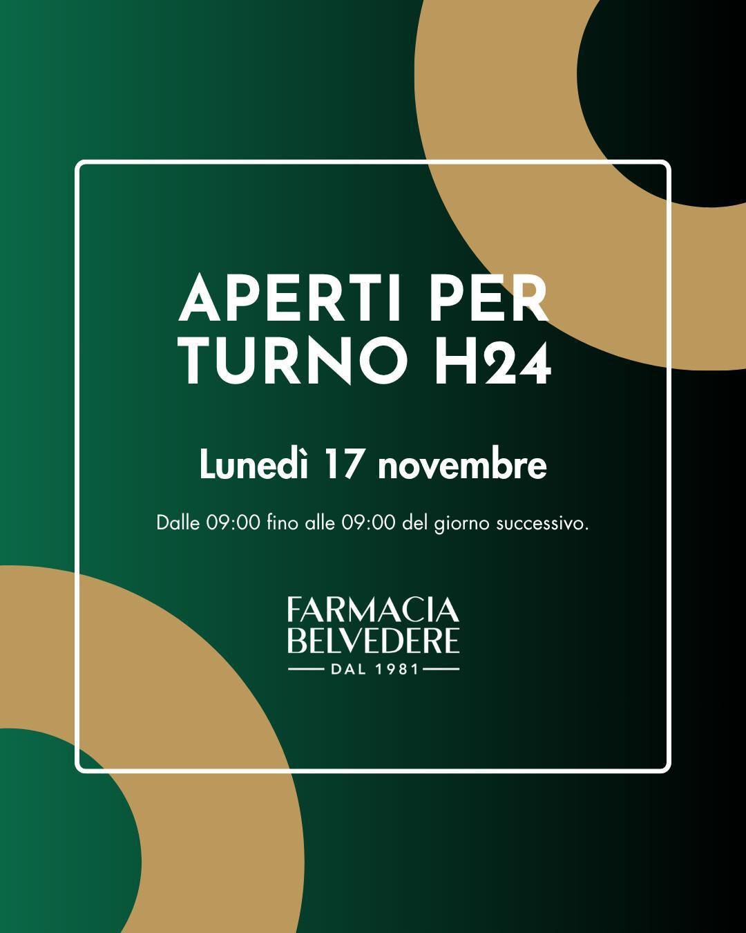 Aperti per turno h24