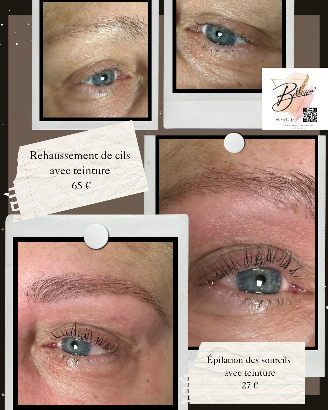Rehaussement de cils avec teinture