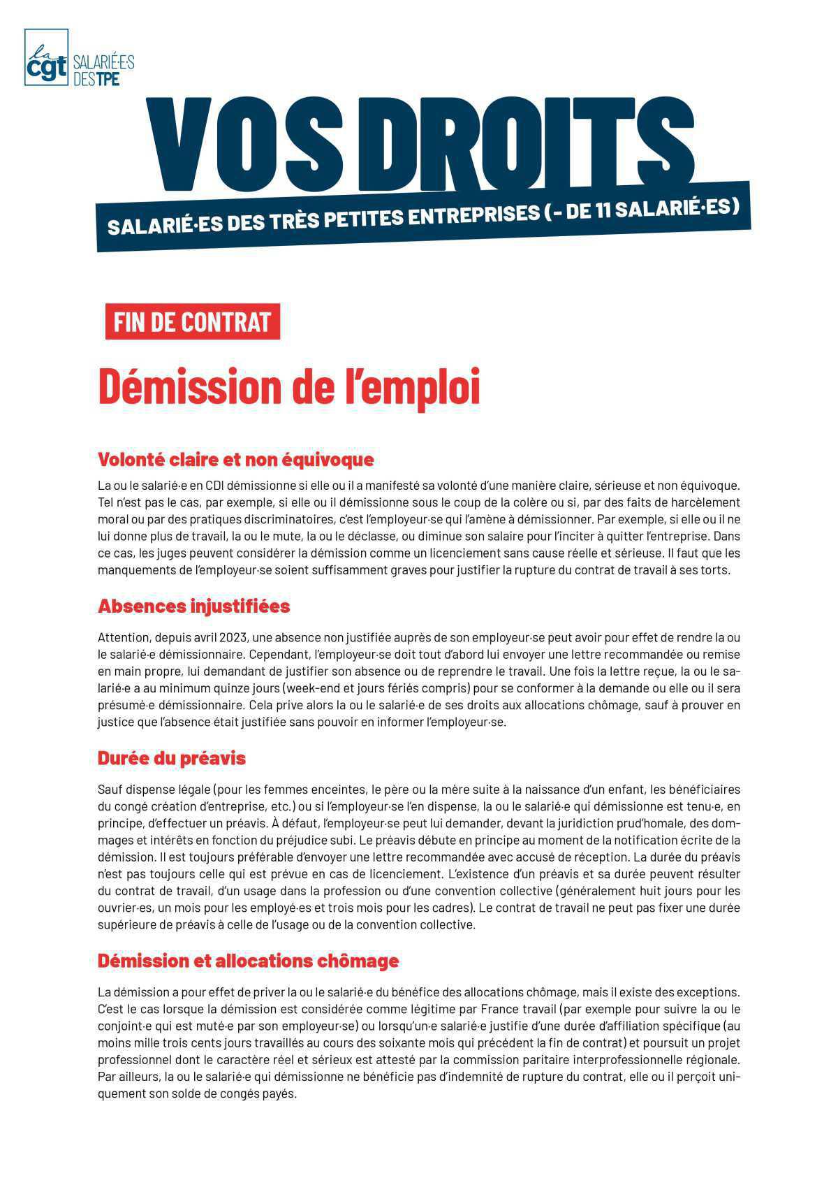 Démission