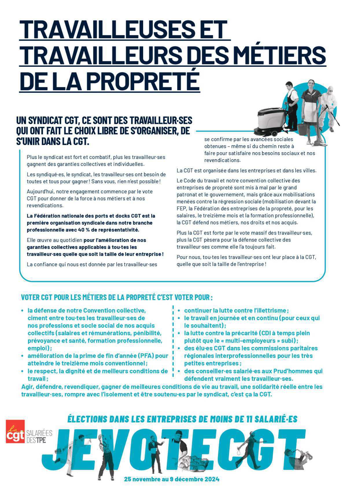 Métiers de la propreté