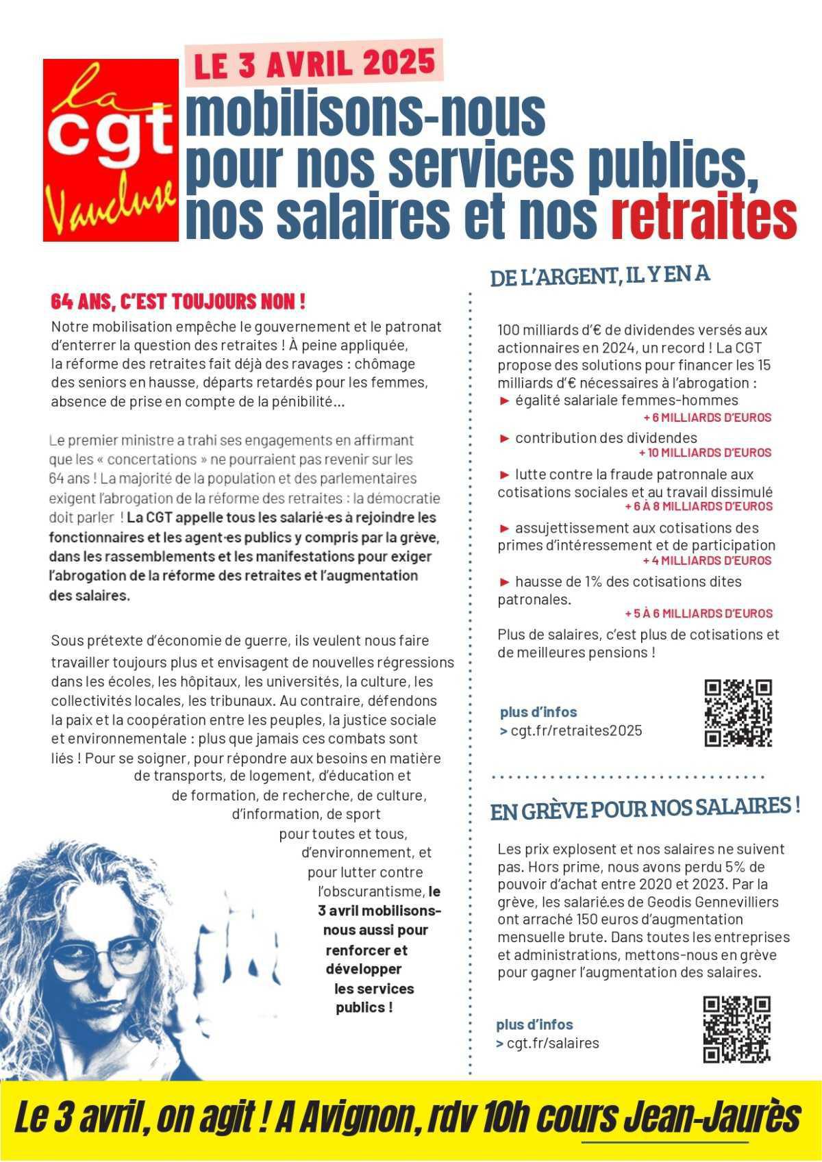 Journée de mobilisation interprofessionnelle du 3 avril 2025
