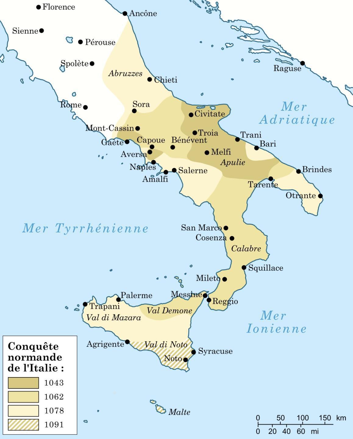  L’Implantation des Normands en Italie