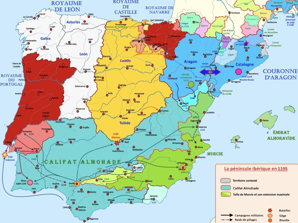 La Croisade d'Espagne et la Reconquête du sud (1130-1280)