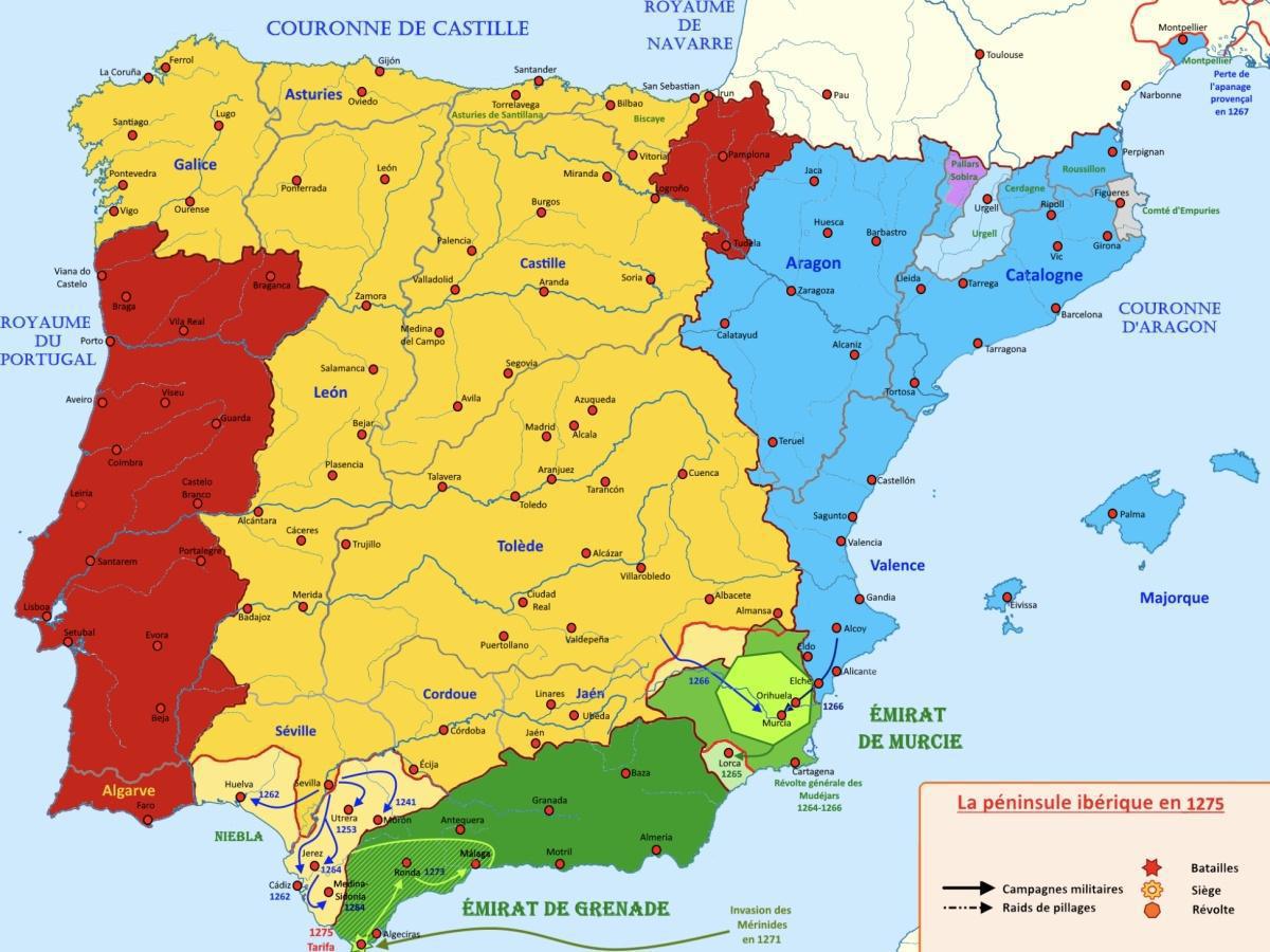 La Croisade d'Espagne et la Reconquête du sud (1130-1280) La Croisade d'Espagne et la Reconquête du sud (1130-1280)