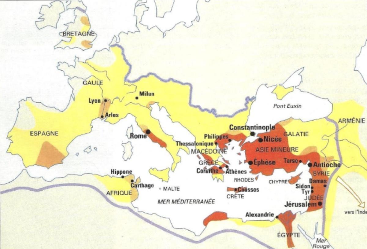 La montée du christianisme dans l’Empire romain