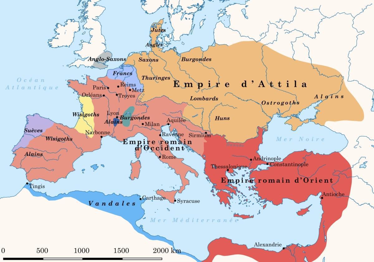 Les grandes invasions et la chute de l’Empire romain d’Occident 