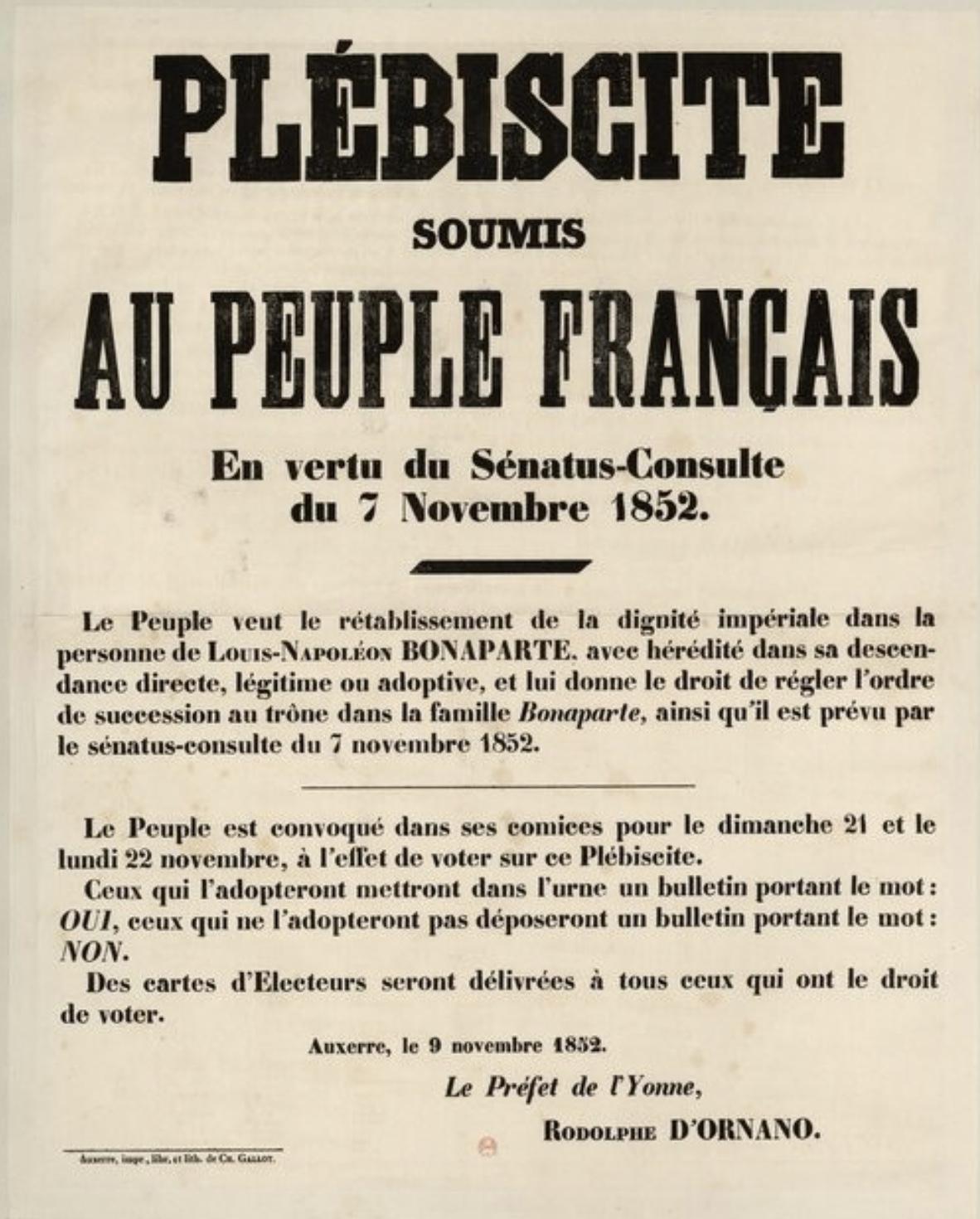 Le Second Empire : Politique intérieure