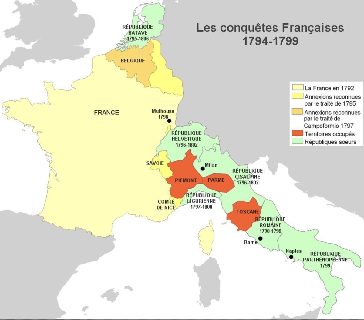 La guerre de la Première coalition (1792-1797)