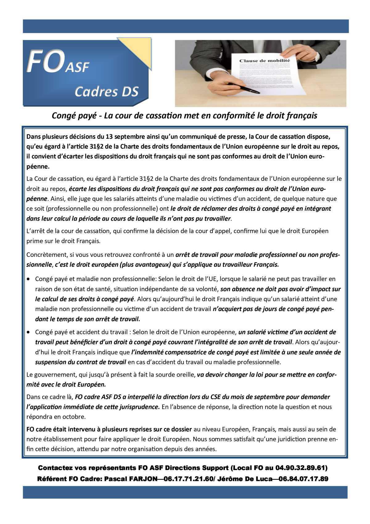 InFO News Cadres - octobre 2023