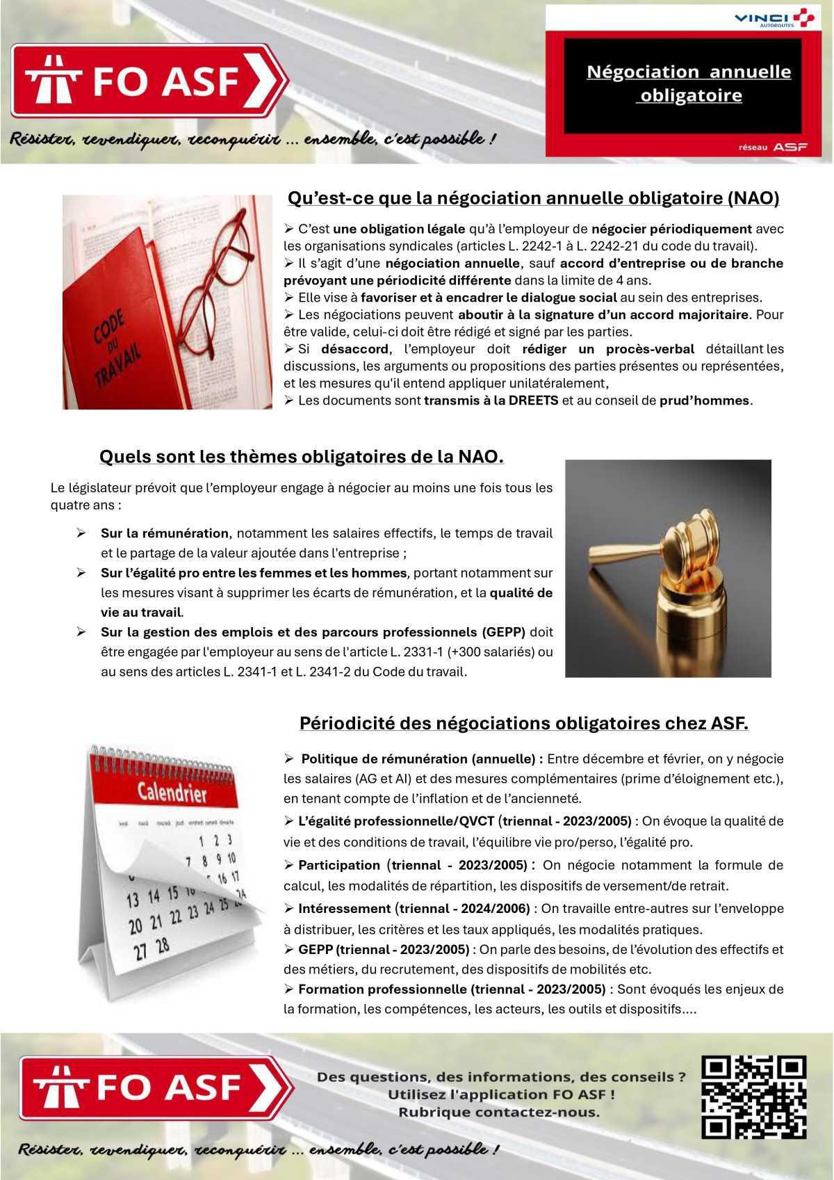 Négociation annuelle obligatoire (NAO) Négociation annuelle obligatoire (NAO)