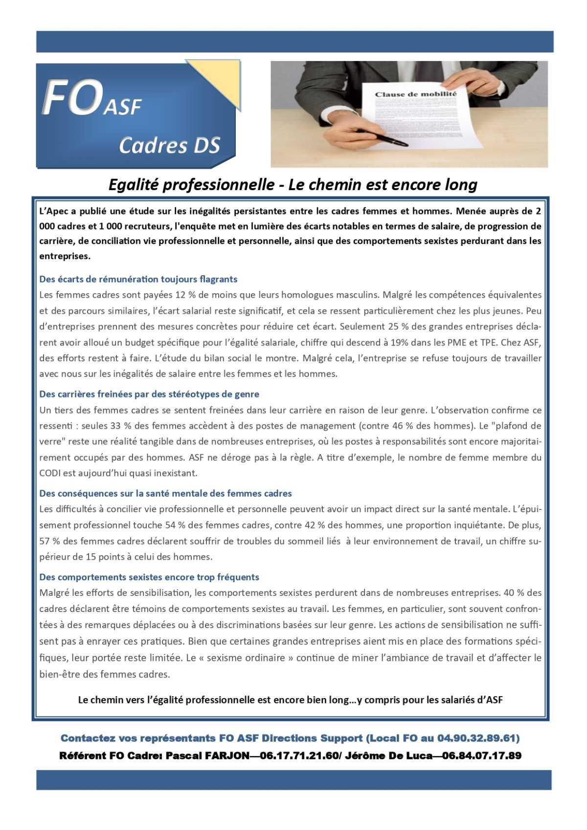 InFO News Cadres - décembre 2024 InFO News Cadres - décembre 2024