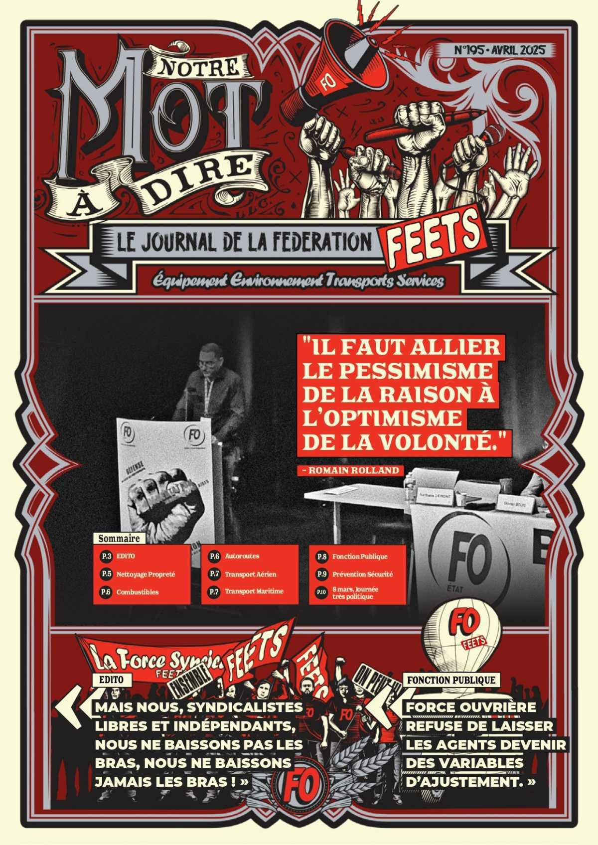 Journal de la FEETS-FO du mois d'avril 2025