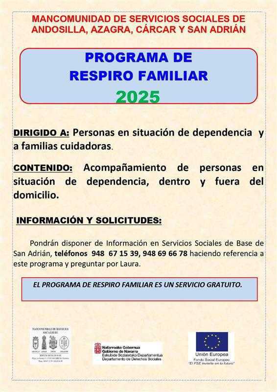 Programa de Respiro Familiar Programa de Respiro Familiar