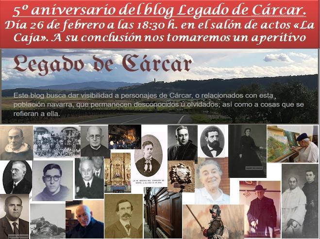 5º Aniversario del Blog Legado de Cárcar