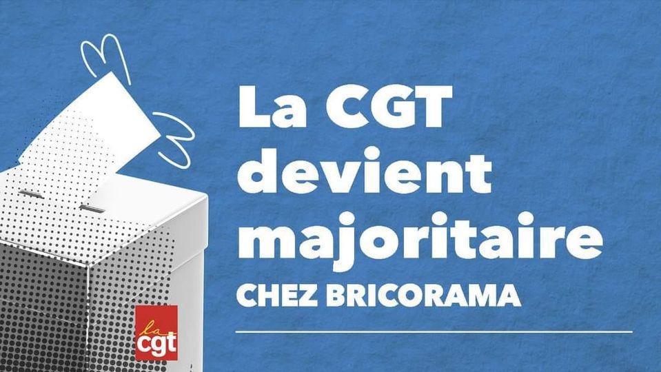 ✌️La CGT devient majoritaire chez Bricorama !