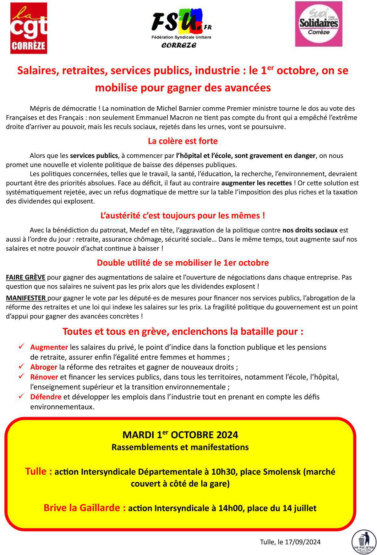 1er octobre 2024