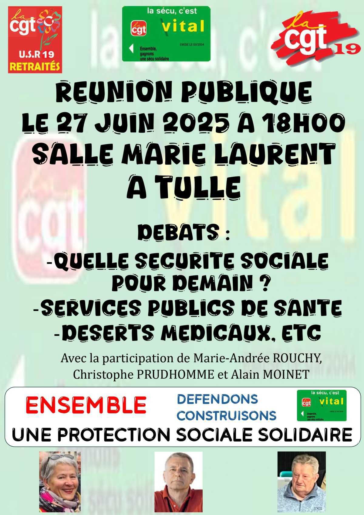 Réunion publique organisée par l'USR