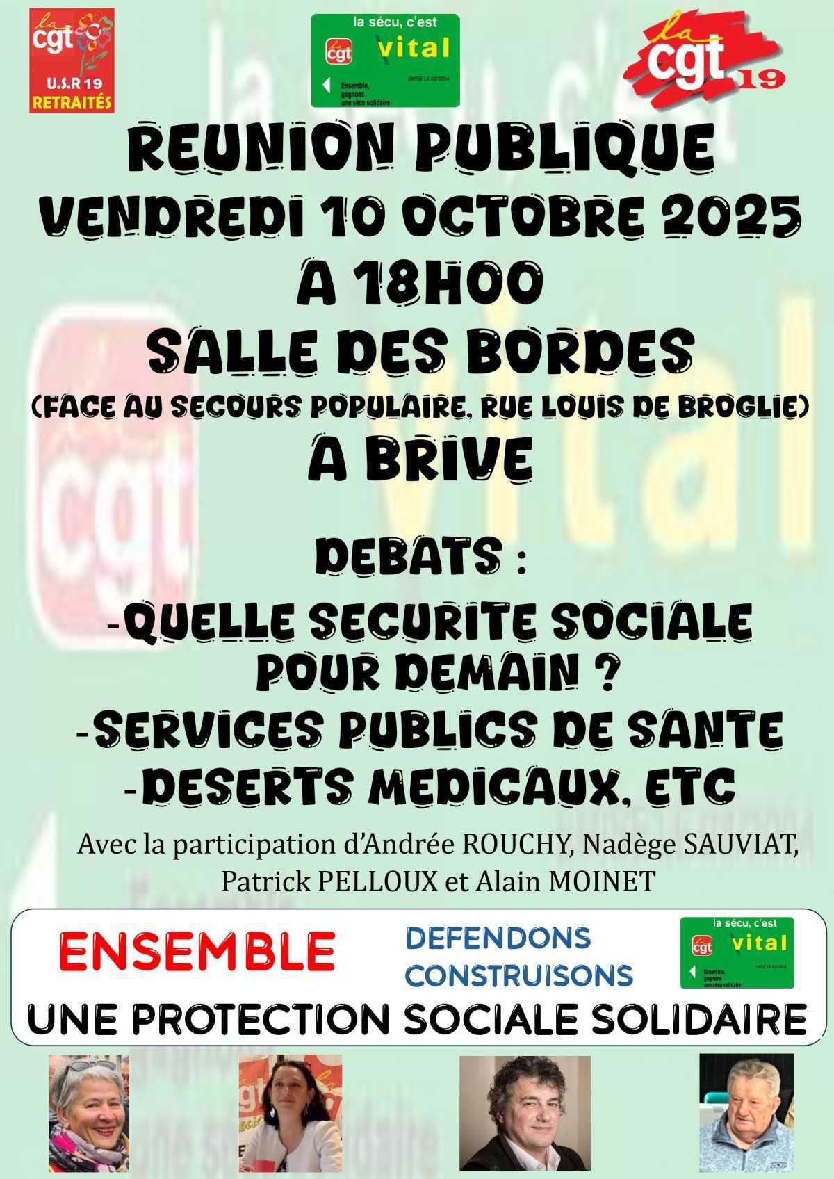 Réunion-débat sur la santé à Brive