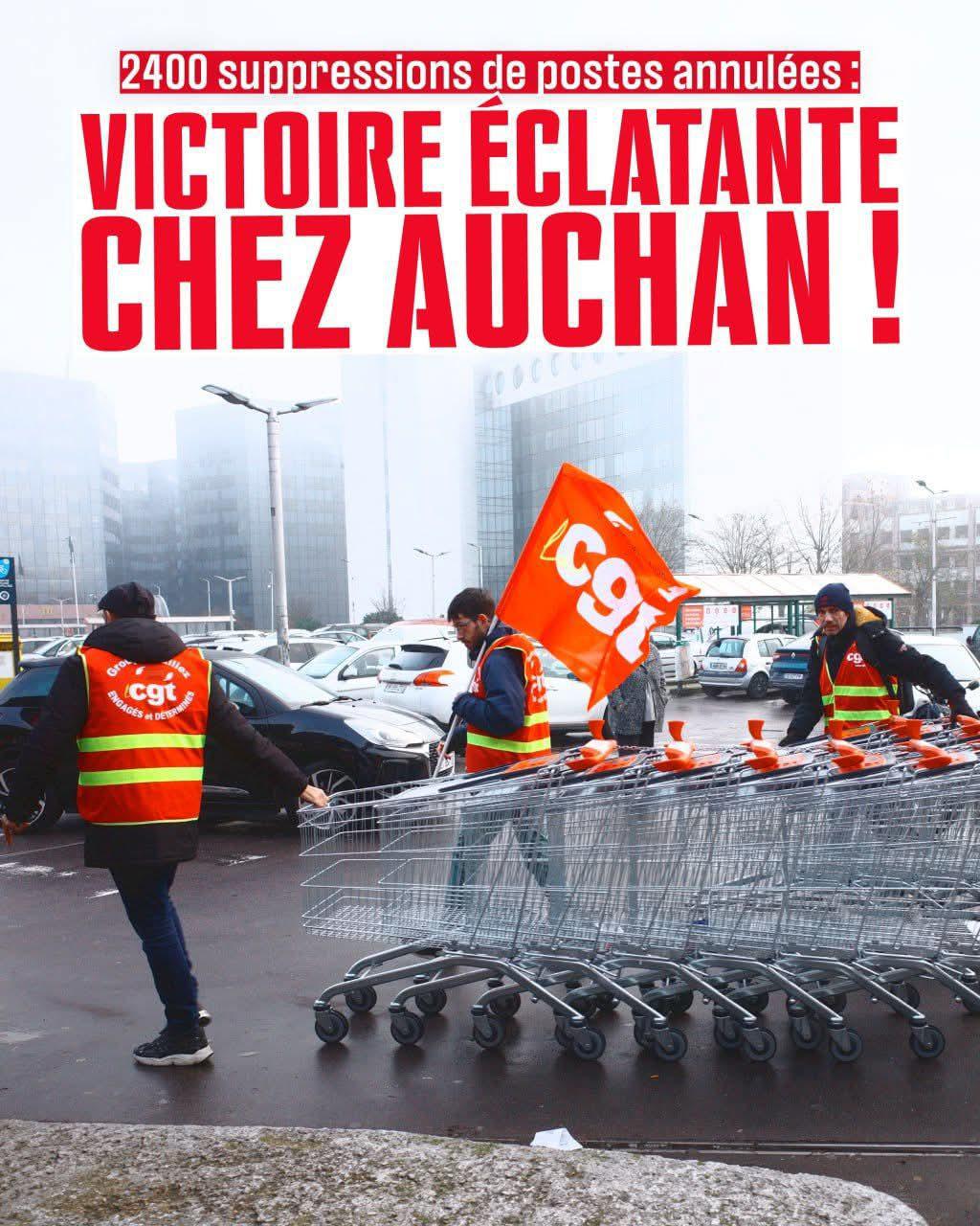 Victoire éclatante chez AUCHAN Victoire éclatante chez AUCHAN