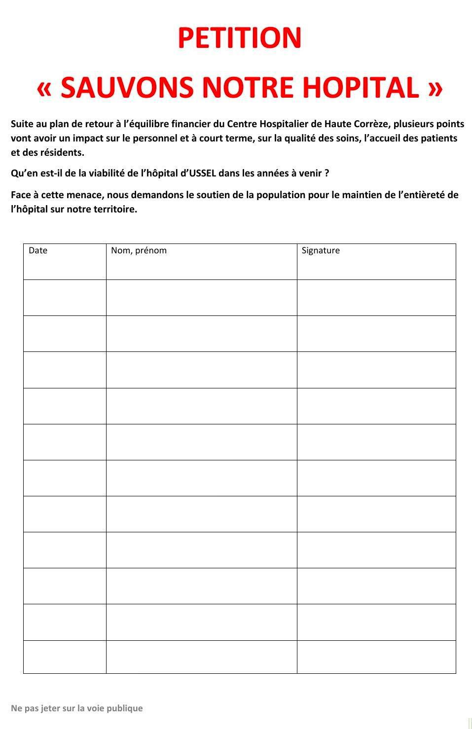 6ème appel au soutien des grévistes au CH Ussel 6ème appel au soutien des grévistes au CH Ussel