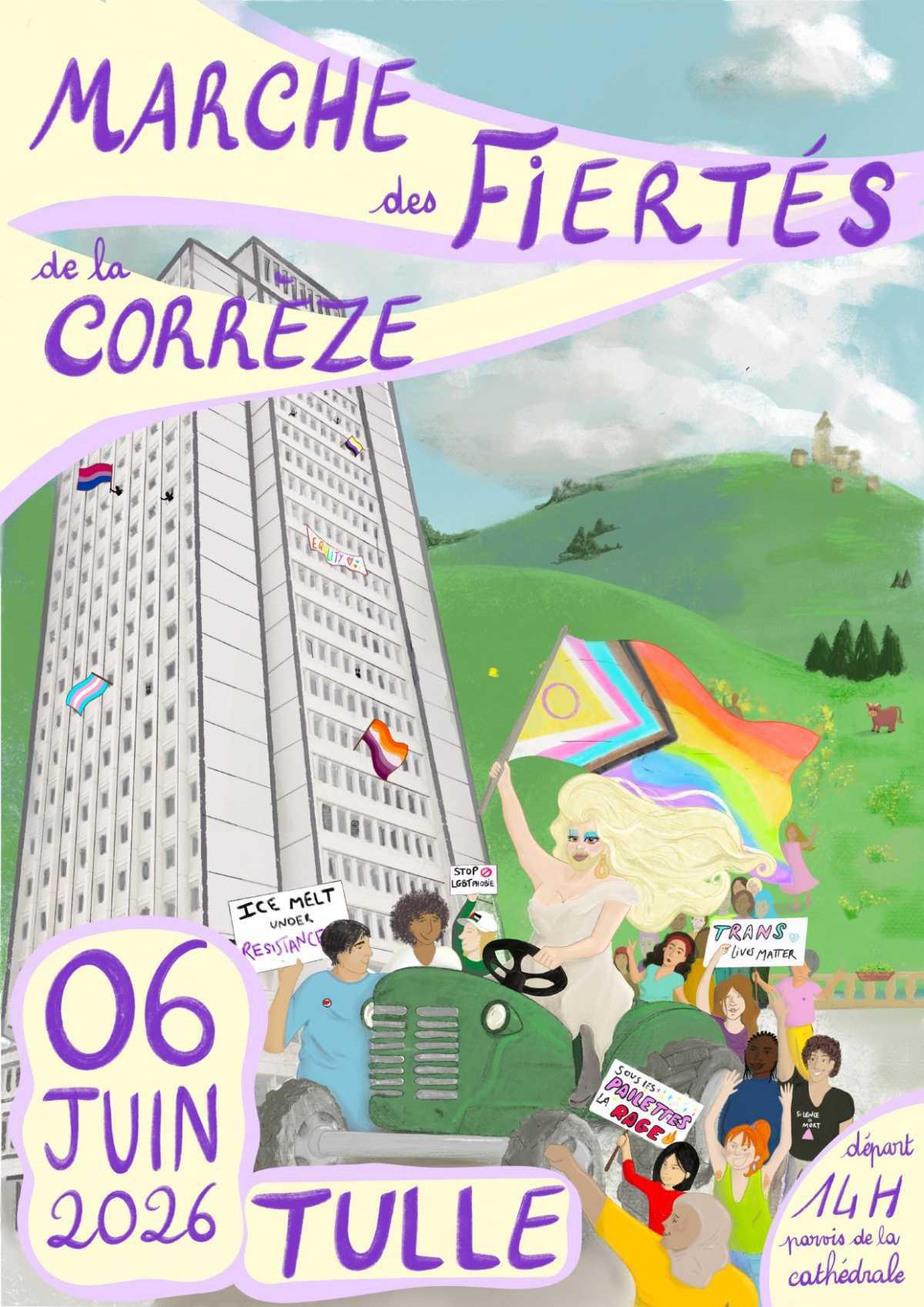 1ère Marche des Fiertés de la Corrèze à Tulle 1ère Marche des Fiertés de la Corrèze à Tulle