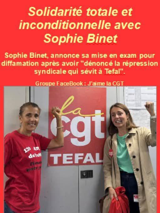 2ème mise en examen de Sophie Binet : la CGT appelle le gouvernement à agir contre les procédures baillon ! 2ème mise en examen de Sophie Binet : la CGT appelle le gouvernement à agir contre les procédures baillon !